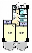 パルクピア 206 ｜ 香川県高松市楠上町一丁目7-20（賃貸マンション2K・2階・30.24㎡） その2