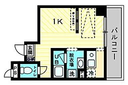 コンコート志度 ワンルームの間取図画像