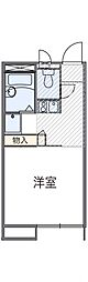 レオパレス川島 1Kの間取図画像