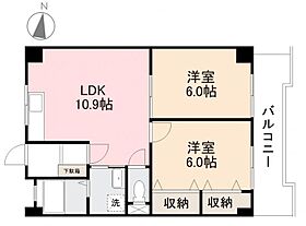 バディーズハウス 202 ｜ 香川県高松市上福岡町716-8（賃貸マンション2LDK・2階・49.41㎡） その2