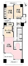 サーパス中央町801号 801 ｜ 香川県高松市中央町13-25（賃貸マンション3LDK・8階・86.73㎡） その2