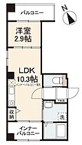 プレシャスタイム瓦町 801 ｜ 香川県高松市瓦町一丁目9-3（賃貸マンション1LDK・8階・31.15㎡） その2