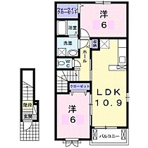 グローレＢ 203 ｜ 香川県高松市春日町849番地1（賃貸アパート2LDK・2階・57.19㎡） その2