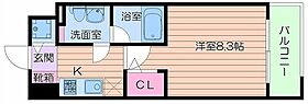 プラウドフラット新大阪  ｜ 大阪府大阪市淀川区西中島6丁目（賃貸マンション1K・8階・26.53㎡） その2