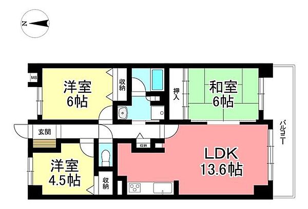 間取りを拡大表示