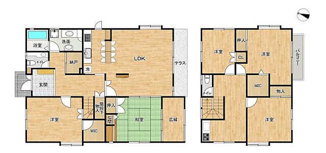間取り 熊本市中央区帯山3丁目