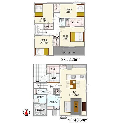 間取り 熊本市北区弓削三丁目