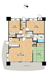 ハウベストマンション平成一番館 3LDKの間取図画像
