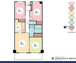 ライオンズガーデン横浜蒔田 3LDKの間取図画像