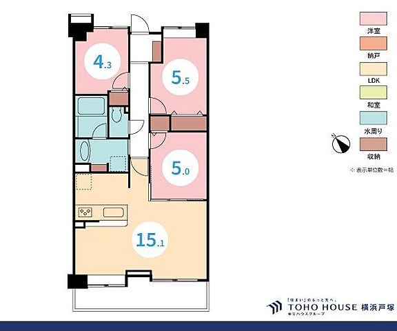 間取り オーベル横浜鶴見 5階/-