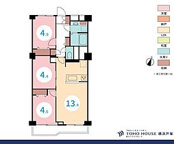 エクセレンス横浜 3LDKの間取図画像