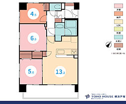 レヴィール川崎 2SDKの間取図画像