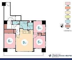 サンヴェール伊勢佐木町 3LDKの間取図画像
