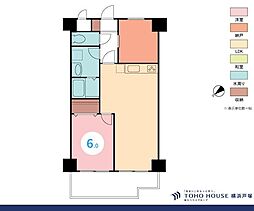 アーバンヒルズ横須賀中央 1SLDKの間取図画像