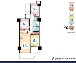 さちが丘ダイカンプラザスポーツメント 3LDKの間取図画像