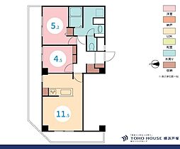 エミネンス白楽 2LDKの間取図画像