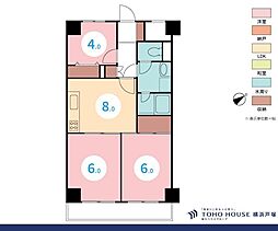 ライオンズマンション戸塚第3 3DKの間取図画像