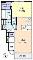 メゾンフォリアＢ  ｜ 千葉県八千代市米本（賃貸アパート1LDK・1階・44.18㎡） その2