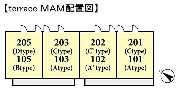 ｔｅｒｒａｃｅ　ＭＡＭ ｜千葉県千葉市稲毛区緑町2丁目(賃貸アパート1R・1階・22.02㎡)の写真 その2