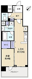 エクセレントシティ津田沼奏の杜 1LDKの間取図画像