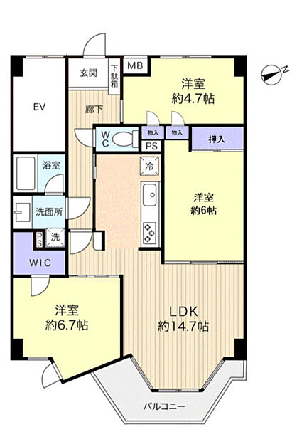 間取りを拡大表示