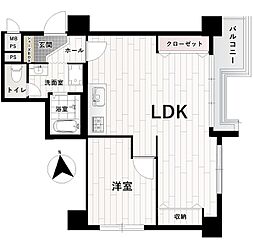 ライオンズマンション東本町第3 1LDKの間取図画像