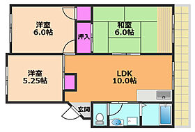 大阪府高槻市芝生町4丁目（賃貸マンション3LDK・2階・56.00㎡） その2