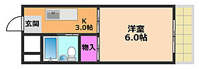 大阪府高槻市八丁畷町（賃貸マンション1K・2階・20.00㎡） その2