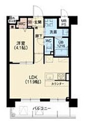 阪急京都本線 南茨木駅 徒歩7分の賃貸マンション 1階1LDKの間取り