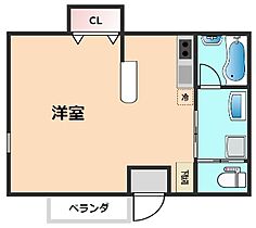 大阪府高槻市芥川町4丁目（賃貸アパート1K・1階・23.02㎡） その2