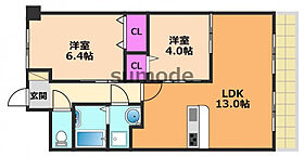 大阪府高槻市北園町（賃貸マンション2LDK・4階・53.00㎡） その2