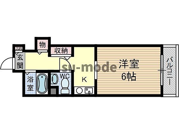 ホワイトプラザ ｜大阪府茨木市竹橋町(賃貸マンション1K・1階・22.41㎡)の写真 その2