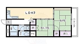 M．リクエスト 502 ｜ 京都府京都市北区大宮北林町（賃貸マンション2LDK・5階・45.00㎡） その2