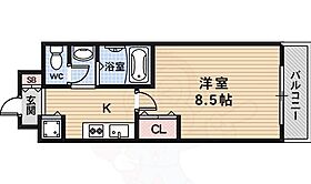 京都府京都市右京区西院西貝川町（賃貸マンション1K・6階・27.79㎡） その2