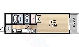 グリーン・ガーデンズ 1Kの間取図画像