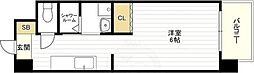 デイスターアベニュー ワンルームの間取図画像