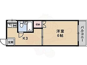 ラ・ファルド嵯峨  ｜ 京都府京都市右京区嵯峨釈迦堂門前瀬戸川町（賃貸マンション1K・4階・18.41㎡） その2