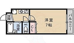 ドミール黒門 1Kの間取図画像