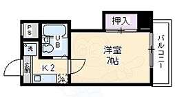 甍・林治 1Kの間取図画像