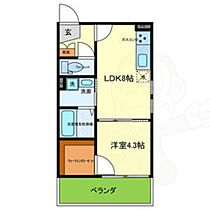 コンフォルタ京都西  ｜ 京都府京都市南区吉祥院定成町（賃貸アパート1LDK・3階・33.36㎡） その2