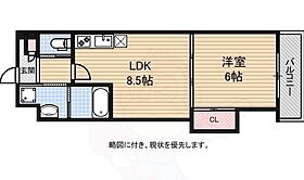 アドバンス京都西院パルティーレ  ｜ 京都府京都市右京区西院六反田町（賃貸マンション1LDK・5階・34.46㎡） その2