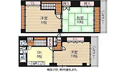 ルネ河原町 3DKの間取図画像