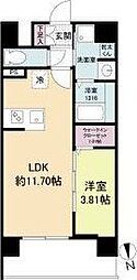WORVE吹田江坂 1LDKの間取図画像