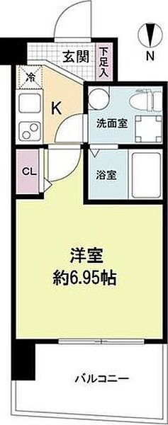 セレニテ江坂ルフレ 206｜大阪府吹田市江坂町１丁目(賃貸マンション1K・2階・22.27㎡)の写真 その2