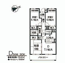 間取図画像 3DK