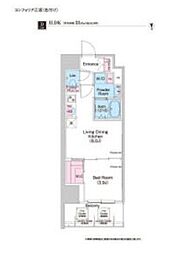 COMFORIA江坂 1LDKの間取図画像