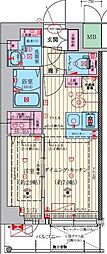 ファーストフィオーレ吹田ウインズテラス 1DKの間取図画像