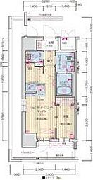 ソルテラスOASAKA千里丘駅前 1LDKの間取図画像