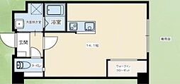 ガーデンサイド王子 ワンルームの間取図画像
