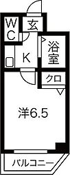 ベルエトワールK 1Kの間取図画像